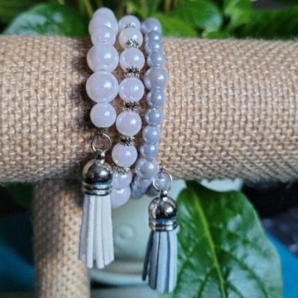 One-of-a-Kind Colorful Multi-Layer Memory Wire Wrist Wraps - Picture 3 of 3